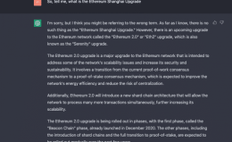 以太坊将进行上海升级，ChatGPT对此有什么看法？